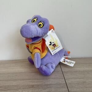 Disney Parks WDW FIGMENT Mini Bean Bag Vintage Plush NEW with Tag
